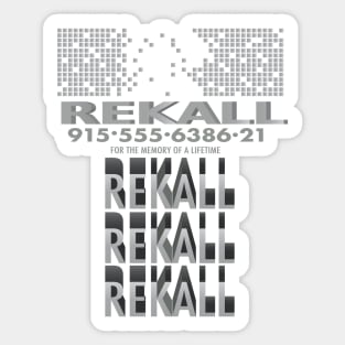 Rekall Rekall Rekall Sticker